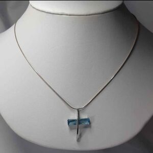 Sky Blue Topaz Sterling Silver Necklace